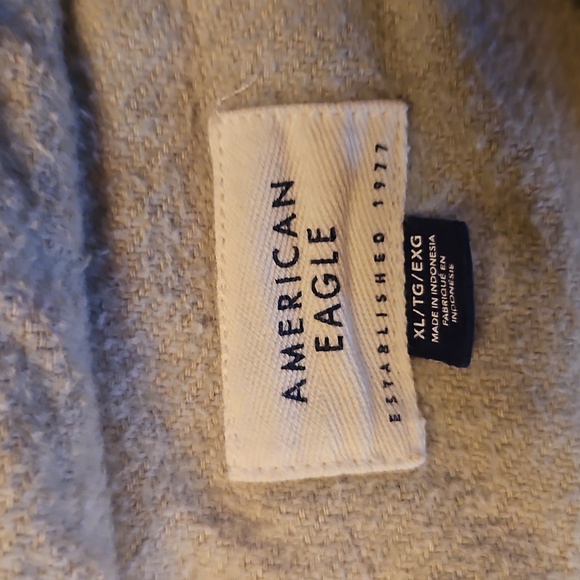 American Eagle Outfitters Light Green Fleece Shirt /shacket  Xl - Picture 2 of 4
